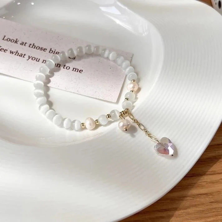 Pulsera corazón tornasol
