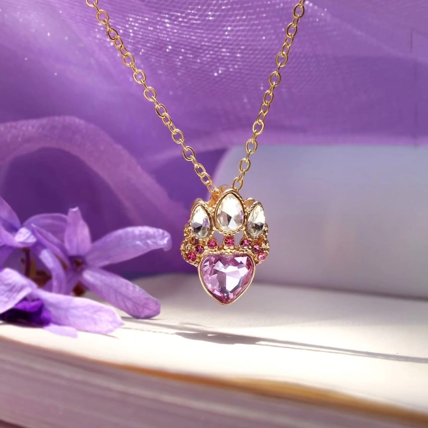 Collar corona Rapunzel (oro)