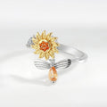 Anillo antiestrés girasol y abejita