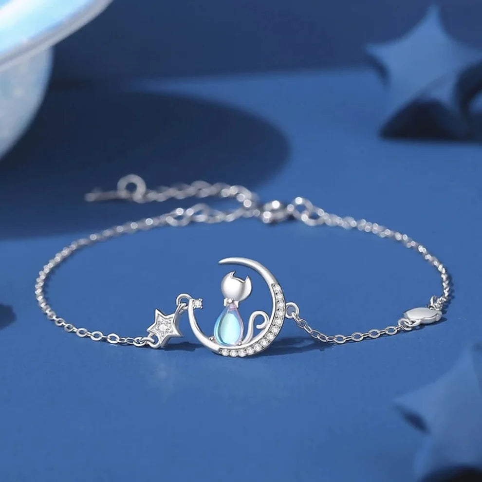 Pulsera Gatito en la luna