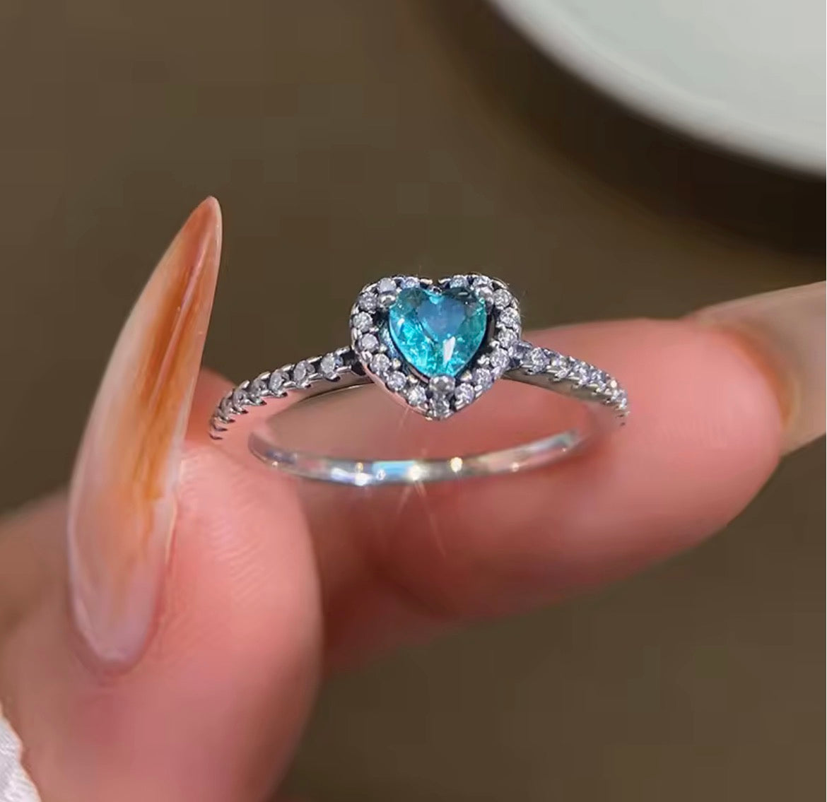 Anillo Corazón Soleste 🩵