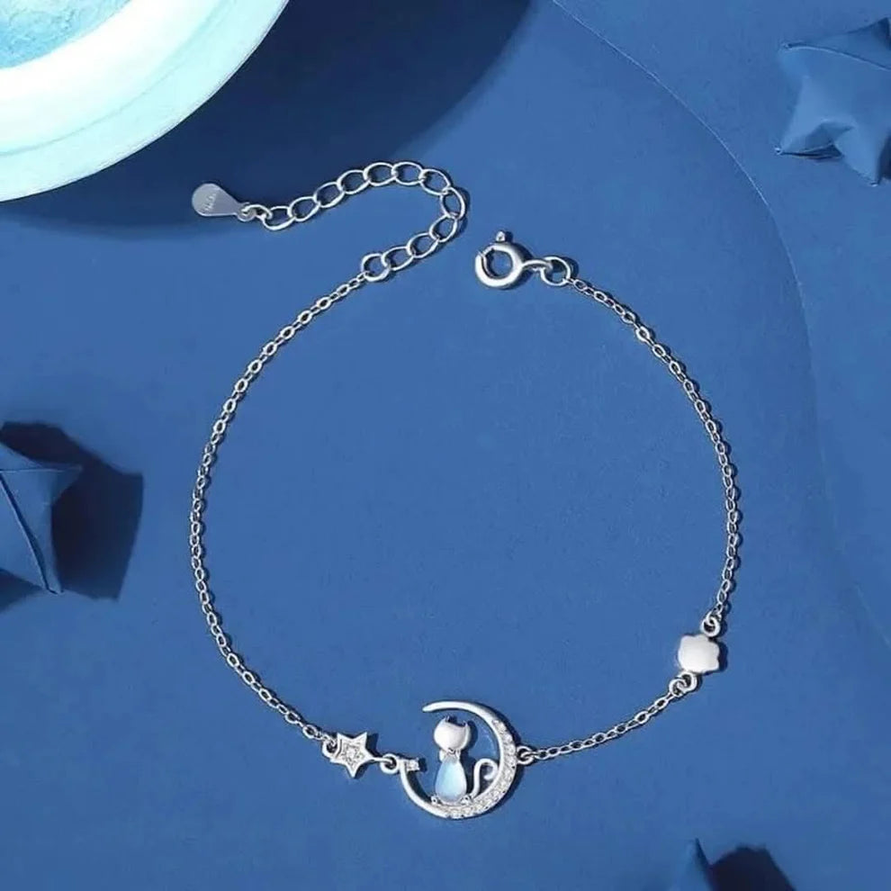 Pulsera Gatito en la luna
