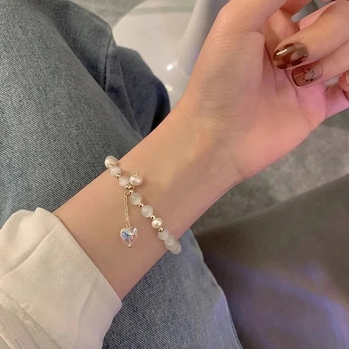 Pulsera corazón tornasol