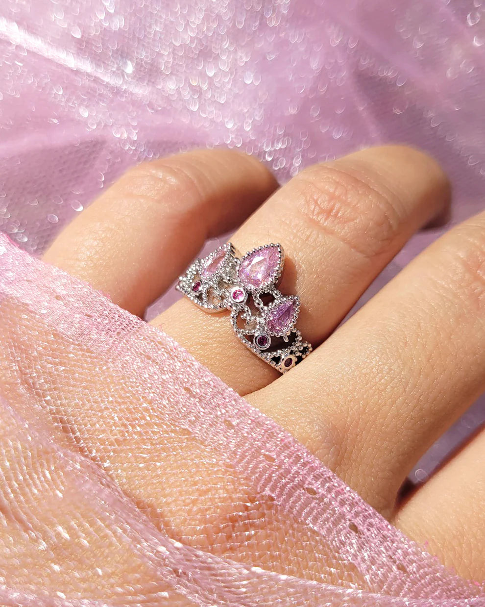 Anillo corona Rapunzel (plata)