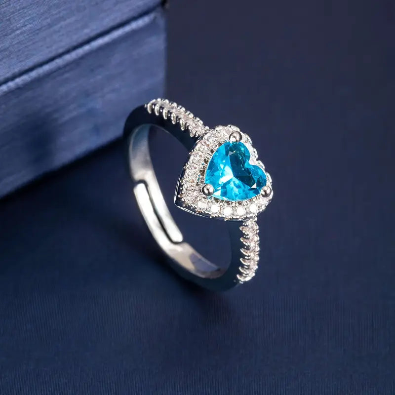 Anillo Corazón Soleste 🩵