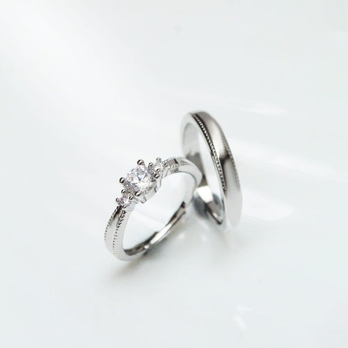Anillo de compromiso punteado con plata S925 - LYX Guatemala