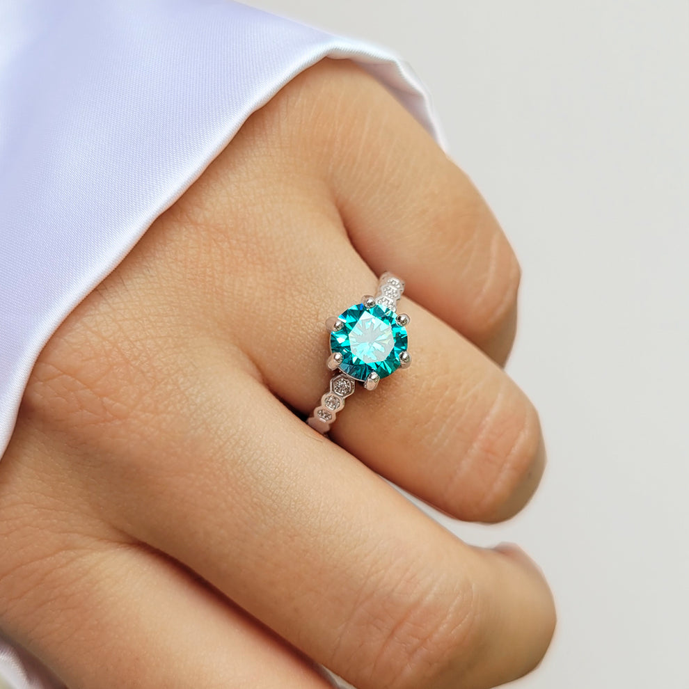Anillo Tuva con plata S925 - LYX Guatemala