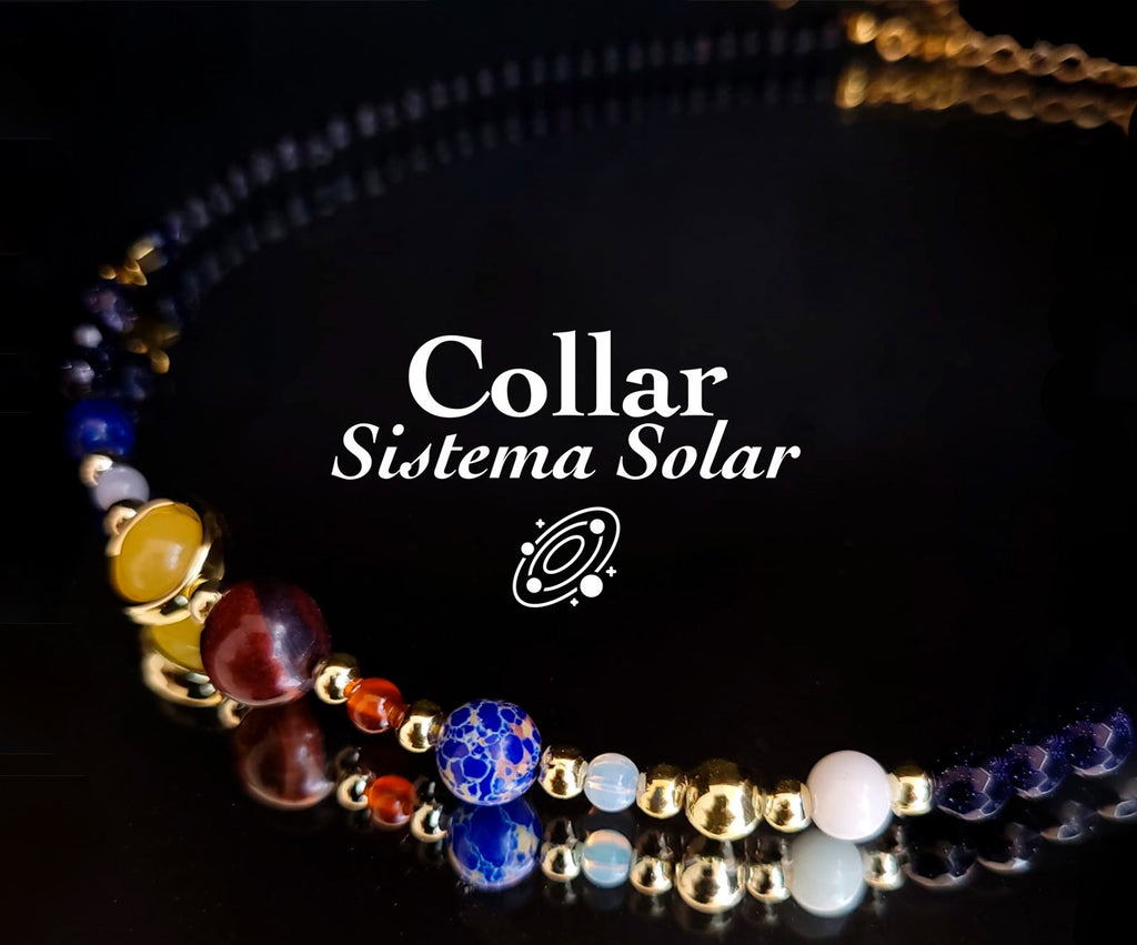 Collar Sistema Solar con piedras naturales - LYX Guatemala