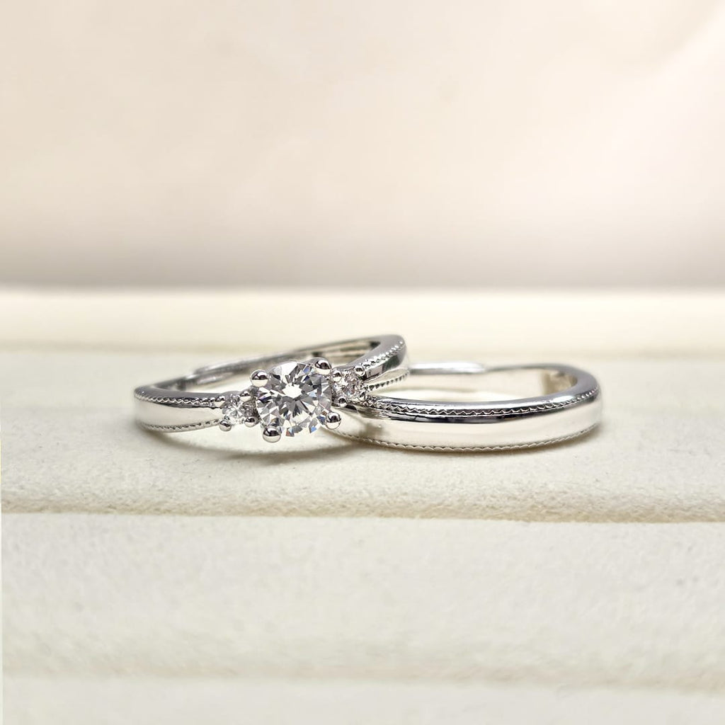 Anillo de compromiso punteado