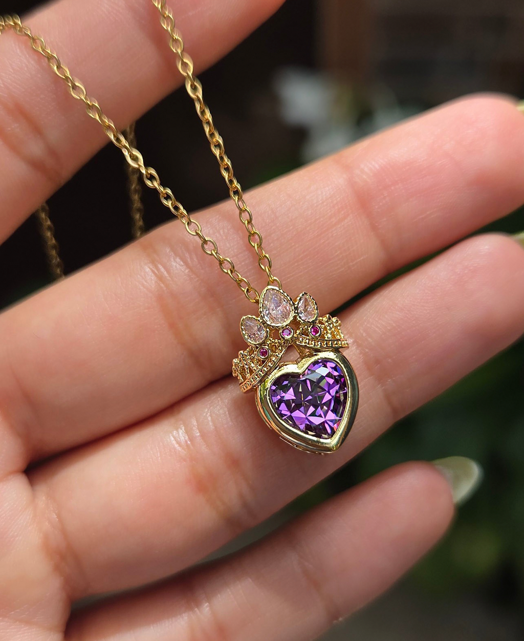 Collar Corazón Rapunzel