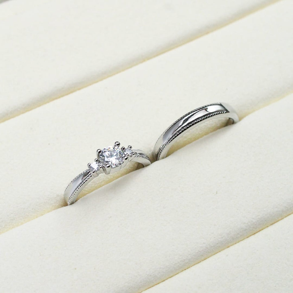 Anillo de compromiso punteado