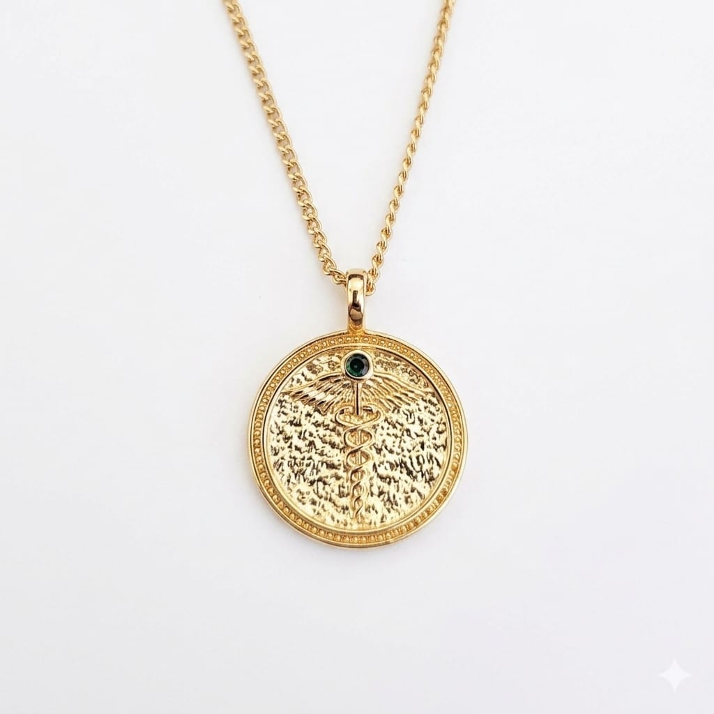 Collar medalla de salud