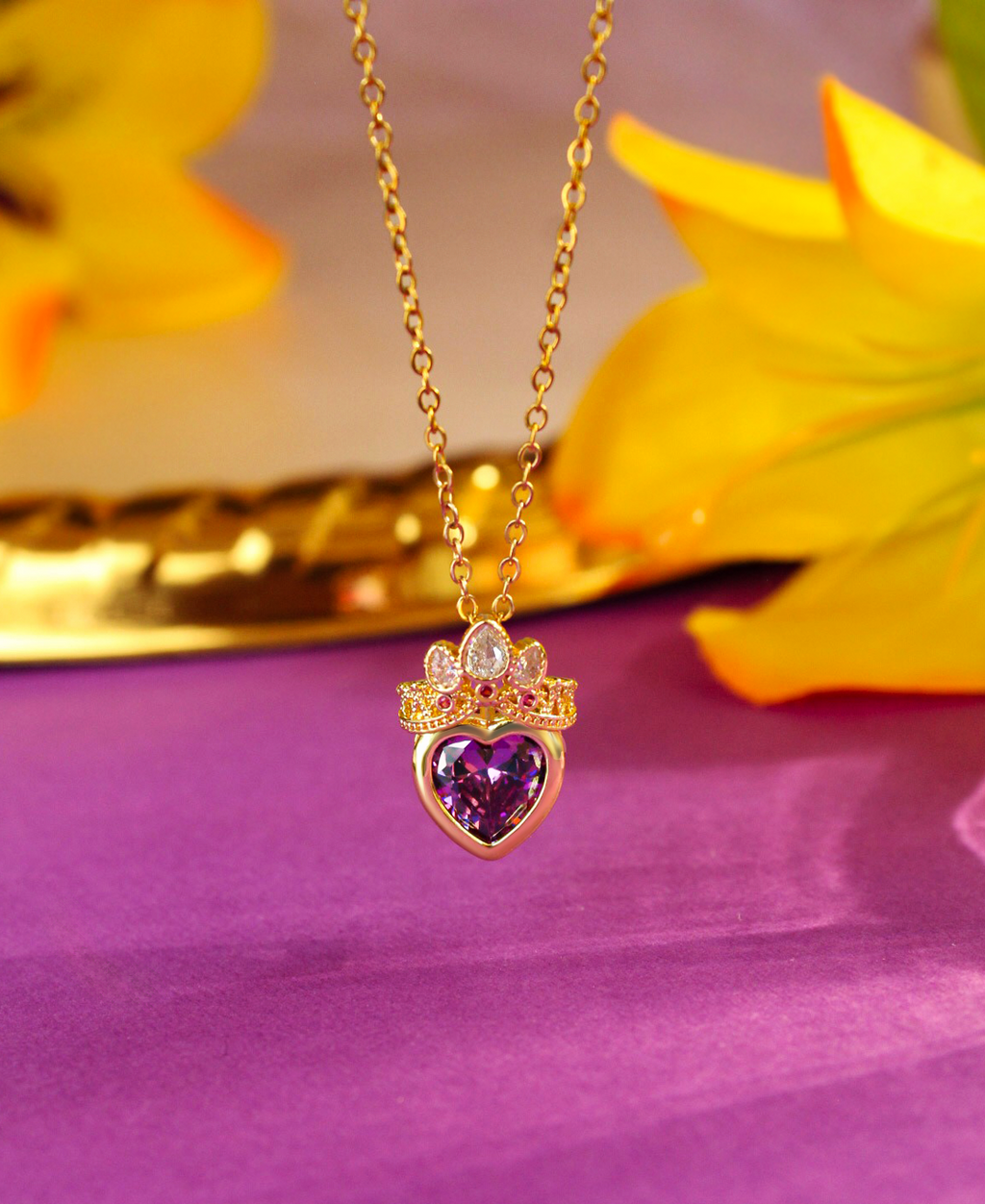 Collar Corazón Rapunzel
